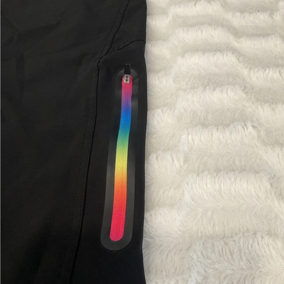 OP Shorts Mens OpFlex 4 Way Stretch Black Tie Front Rainbow Zipper Size 34 - Picture 4 of 8